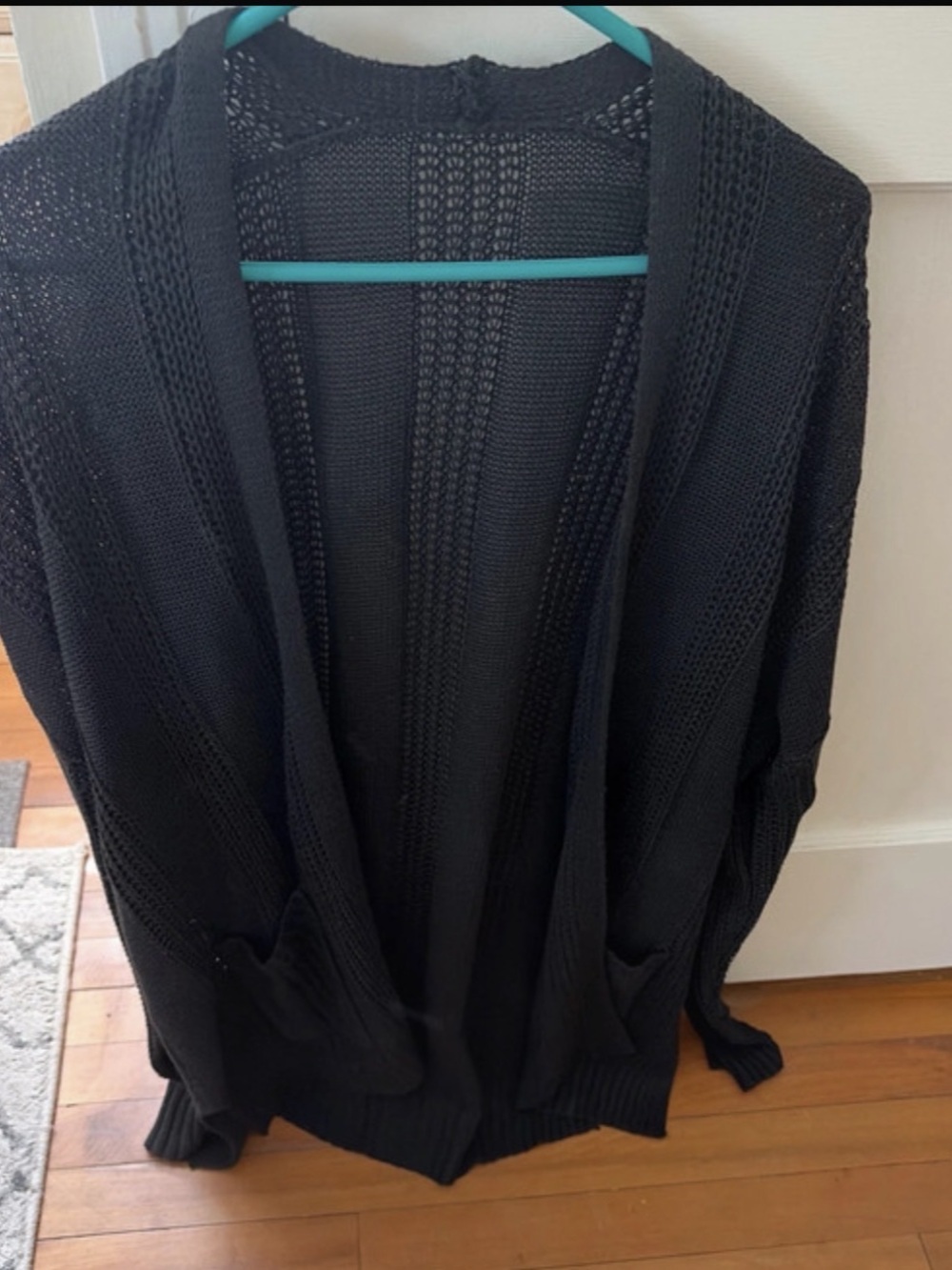 Black Open Front Cardigan Like New